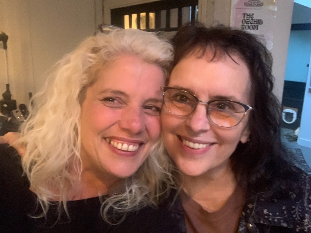 Sherry Leigh Williams and Sarah Dawn Morris on recording day