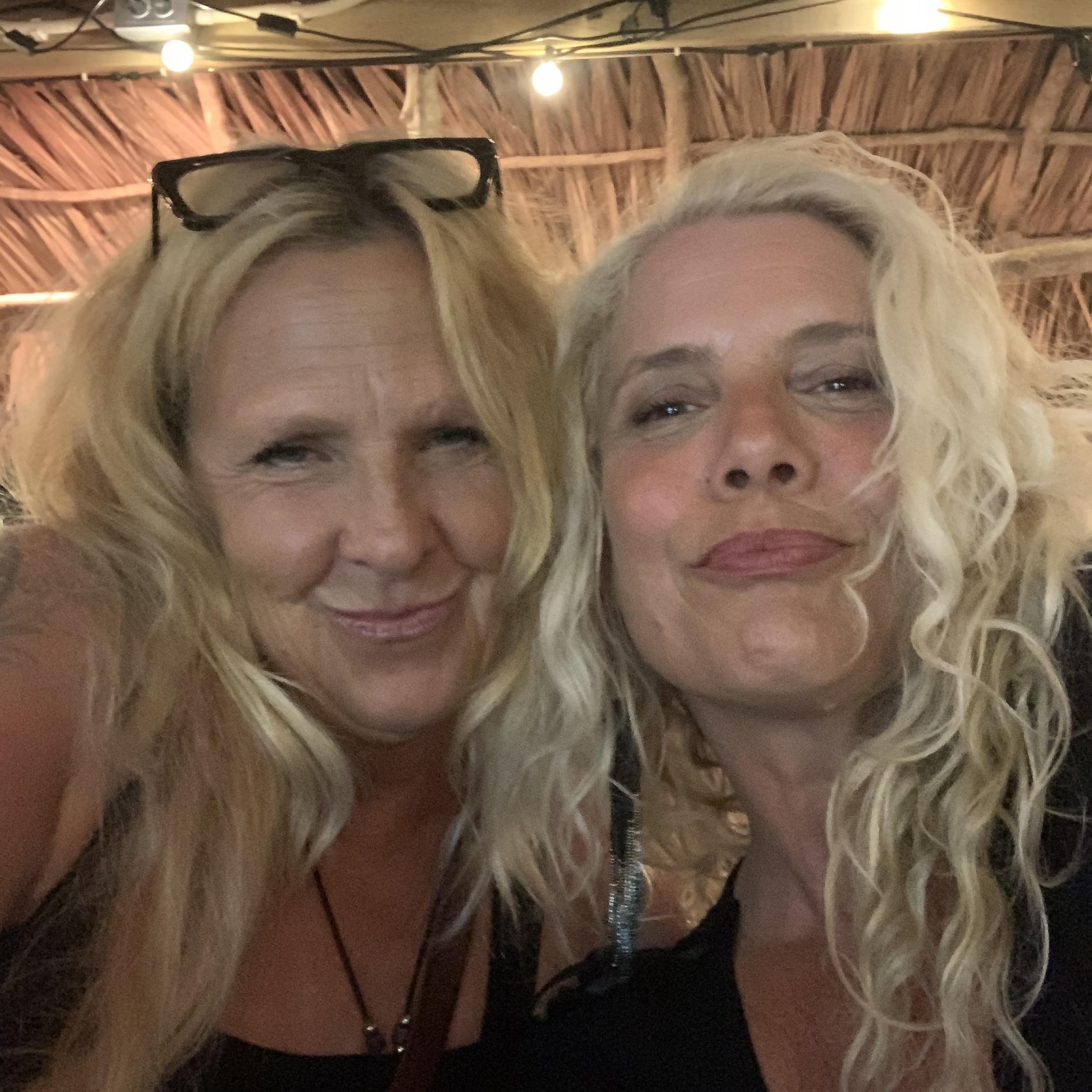 Sarah and Tonya off stage